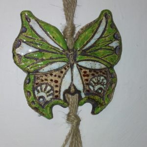 Závěsná dekorace/motýl zelený